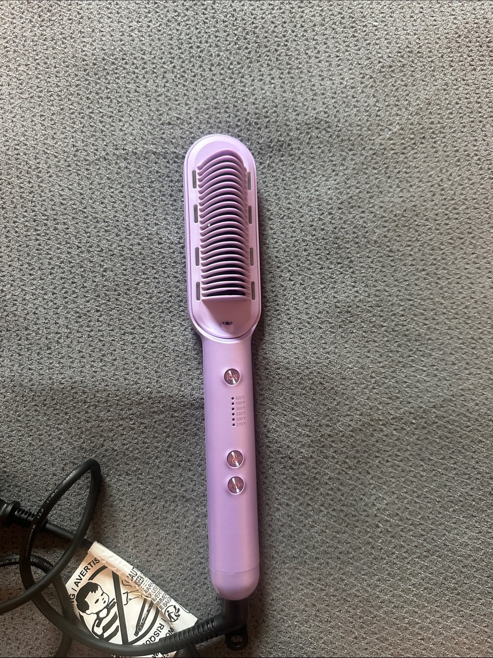 Wavytalk straightening brush